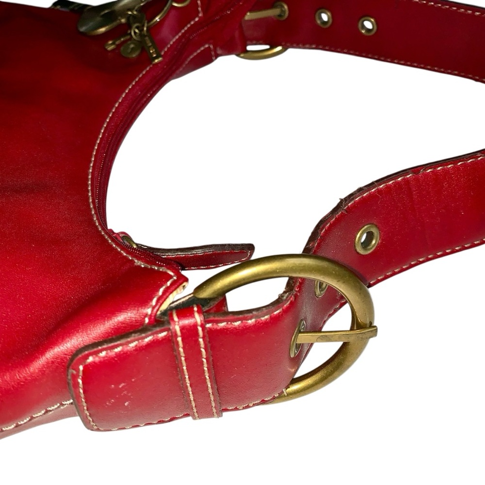 Y2K Nine West Hobo Leather Shoulder Bag - Picture 4 of 11